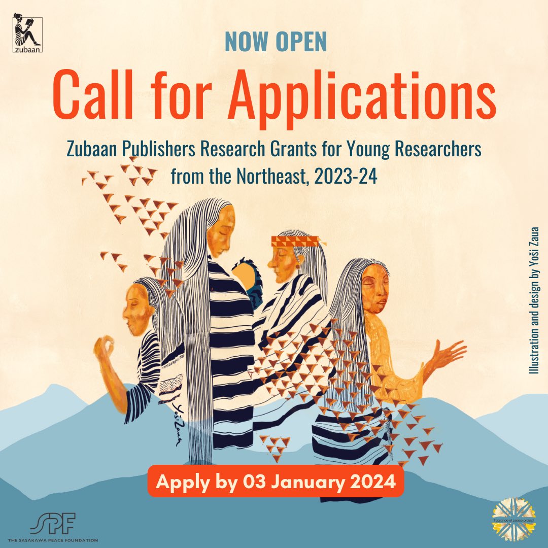 Zubaan Publishers Research Grant for Young Researchers from the Northeast, 2023-24: Call for Applications